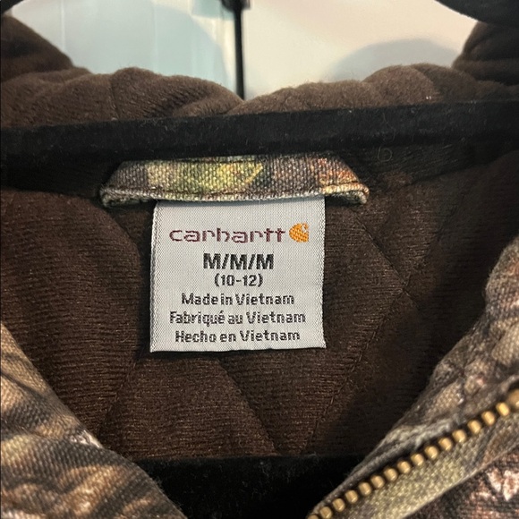 Carhartt Realtree Camo Insulated Hooded Jacket -Size M (10-12) - Picture 3 of 10